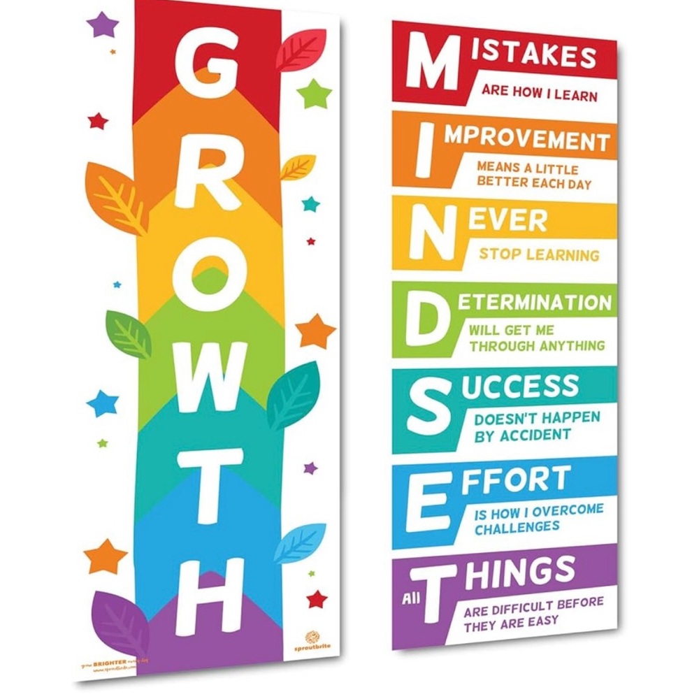 Donated- Colorful Motivational Growth and Mindset Posters (never sold)